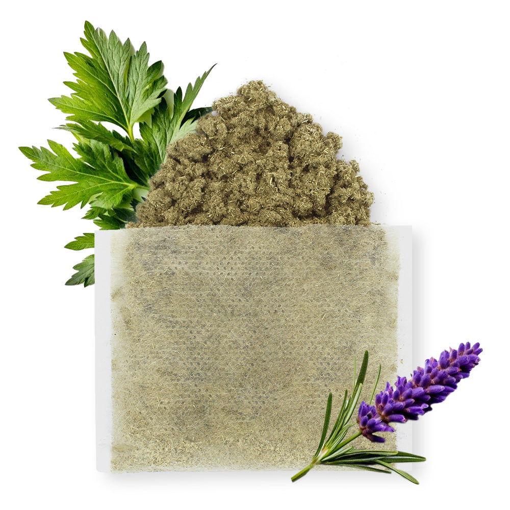 BAMILY Korean Mugwort Bath Pouch – Herbal Soak for Dogs with Red, Oily Skin | Supports Odor Control & Skin Relief